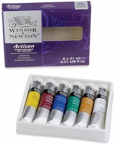 Winsor & Newton Artisan Water Mixable Oil Paint Set, Starter Colors - Set of x tubes