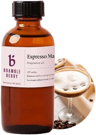 Bramble Berry Espresso Martini Roast Coffee & Liquor Scent for Soap Making, Candles, Lotion, Bath Bombs & Perfume | Skin Safe, Vegan, Paraben & Phthalate Free, DIY Craft Essential