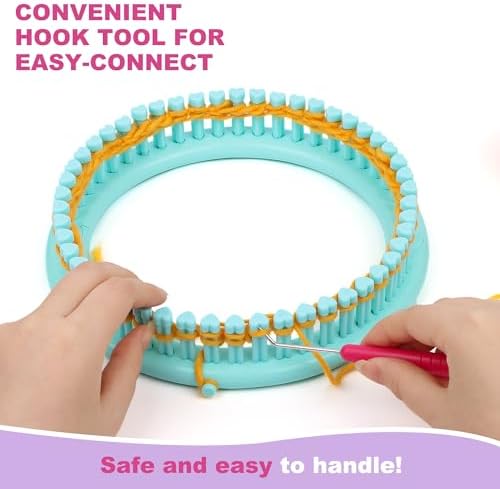 DPAPDI Knitting Loom Hook & Tool with Ergonomic Plastic Handle