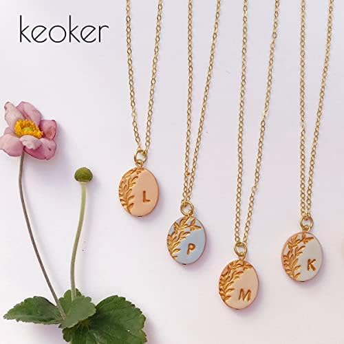 Keoker Letter Stamps for Clay - Pottery Stamps for Clay with Double Small Alphabet, Also Used as Cookie Stamps Letters & Clay Letter Stamps