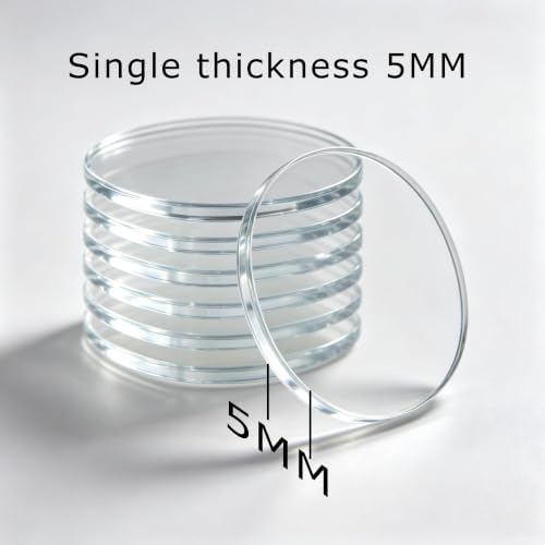 25 Pack Clear Acrylic Fridge Magnet Blanks 1.97x1.97in 5mm(0.2in) Thick Magnet Sheets DIY Craft Kit(Round)