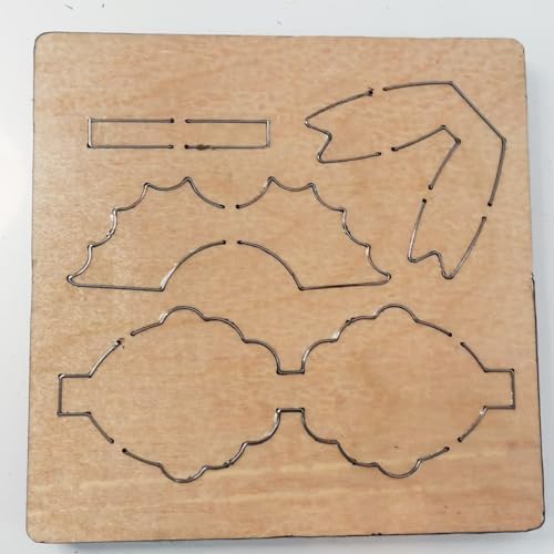 Elegant Bowknot Cutting Dies for DIY Crafts - Wood Board and Alloy Steel Blade Beautiful Bowknot Making Template (Y0446 Wood)