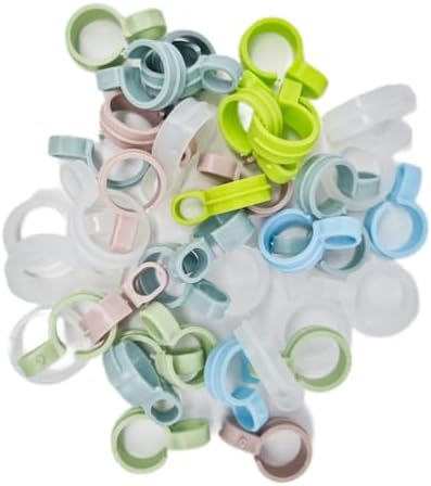 15PCS Cross-Stitch Roll Fabric Holder - Embroidery Fabric Clip Colored Needlework Supplies 3 Sizes