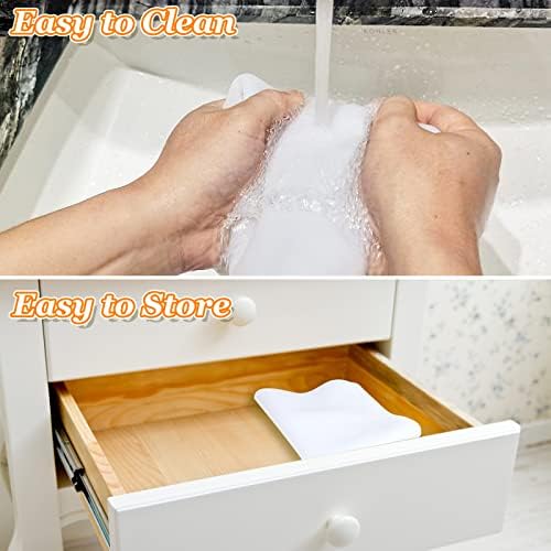 LEOBRO Large Silicone Mat, 23.4” x 15.6” Clear Silicone Mats for Crafts, Play Dough Mat, Desk Mat, for Resin Molds, Clay, Paint, Arts and Crafts, Medium Thickness 0.75 MM