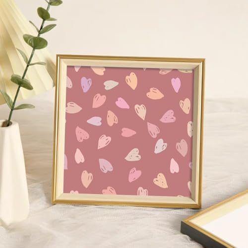 6x6" Cardstock Single Sided Scrapbooking,Craft Decorative Scrap Book Paper | 160gsm,24-Sheet 12Patterns Colored Paper,Junk Journal Supplies,Vivid Origami Papers DIY Craft Gift Wrapping Album.Sweet Love