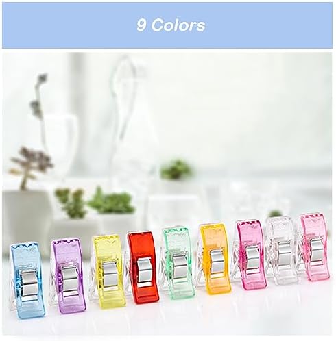 500 Pcs Multipurpose Quilting Clips Premium Sewing Clips for Fabric and Quilting, Plastic Clips for Crafts, Quilt Clips Sewing Notions Sewing Products for Sewing Supplies Crafting Tools
