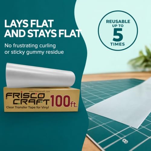 Frisco Craft C-370 Clear Transfer Tape for Vinyl 24" x 100 Feet