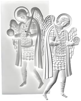 Angel Relief Silicone Molds, Ancient Greece Goddess Fondant Molds, Virgin Mary Goddess of Justice Shaped Chocolate Baking Molds for Cake Biscuit Soap Sugar Dessert Decoration Resin Clay Set of 4