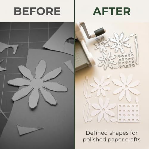 Cutting Dies for Card Making, Daisy Flowers Metal Cutting Dies Stencil for DIY Scrapbooking Album Embossing Photo Crafts Paper Cards Decorative Craft Scrapbooking Cutting Dies Card Making Accessories