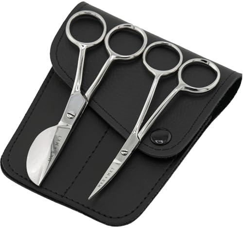 Applique Embroidery Scissors Set - Duckbill & Needlepoint, 4.5", Polished