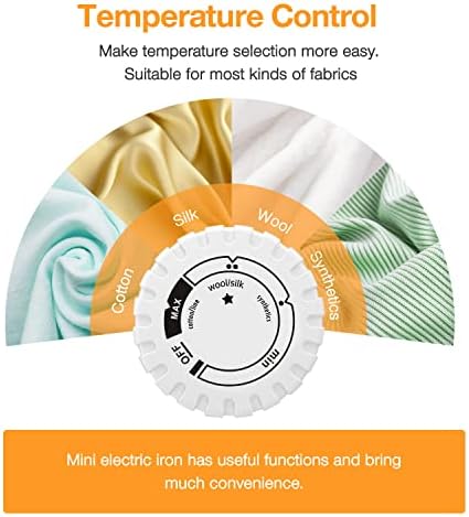 Mini Crafts Iron Handy Heat Press Machine Kit Portable with PVC Doormat for Heat Transfer, Charging Base Accessories for DIY T-Shirt Shoe Bag Vinyl Projects