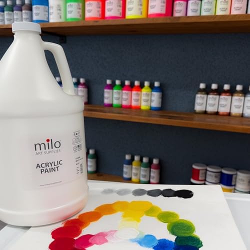 milo Acrylic Paint Set (White Acrylic 128 oz)