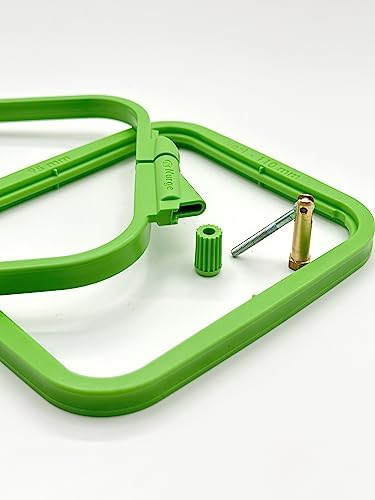 Nurge Green Large (No:4) Plastic Square Embroidery Hoop, Cross Stitch Hoops, Punch Needle Hoop , DIY Craft Sewing,ABS Plastic Embroidery Hoops