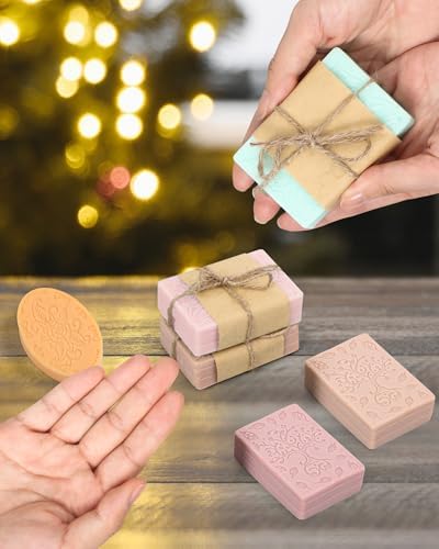 Silicone Soap Molds 2Pack, Rectangle Silicone Molds for Soap Making, Chocolate Jelly Pudding Mousse Cake Making