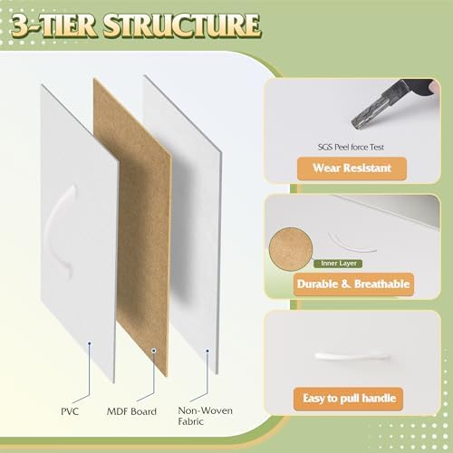WLIVE Tall Dresser for Bedroom, 9 Drawer Chest of Drawers, White | 9 roomy fabric drawers, Tall storage design, Bedroom or closet use, Sturdy steel frame, Smooth wood tabletop