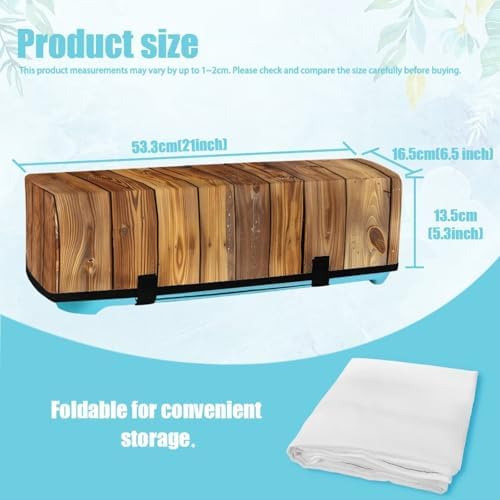 Binienty Retro Wooden Cutting Machine Dust Cover with 3 Strong Pocket,Portable and Strain Resistant Carrying Bag Organization and Storage Bags Home Decoration