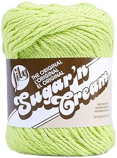 Craft County 100% Cotton Yarn Medium (Size 4) – Weaving, Knitting, and Crochet – Hot Green (120 Yards)