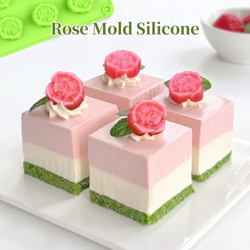 Rose Mold Silicone, 24 Cavity Small Rose Chocolate Mold