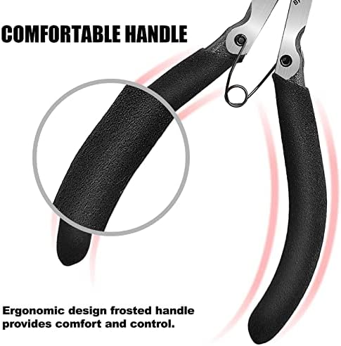 BOENFU 5 inch Flush Cutters Precision Wire Cutters Wire Snips | Small Wire Nippers, Ideal for Jewelry Making, Crafting, 3D Print, Model, Zip Ties, Electronics