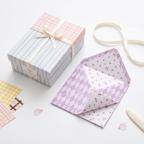 60 Sheets Scrapbook Paper, 5.5x8.3in Double Sided Multiple Grid Patterns Craft Paper for DIY Scrapbook Supplies Albums Travel Diaries Greeting Cards Gift Tags Photo Books Decor Origami Crafts
