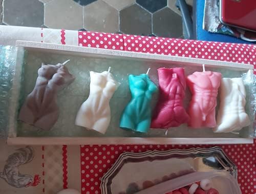 Silicone Human Body Mold, Resin Candles Molds, Homemade 3D Mould for Making DIY Soap,Candle, Chocolate, Plaster, Art Craf (Man)