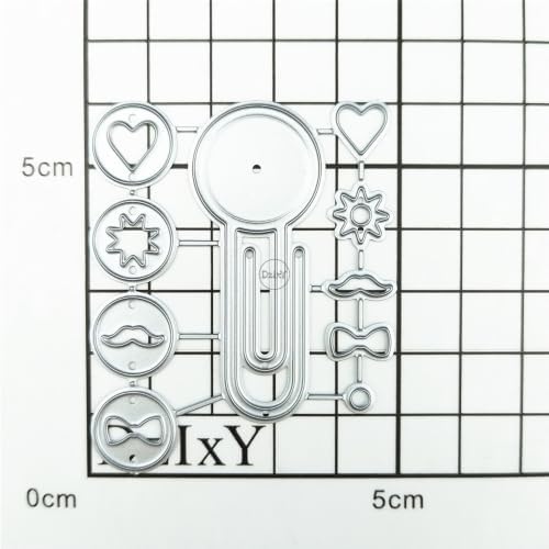 Hollow Paperclip Metal Cutting Dies for Card Making