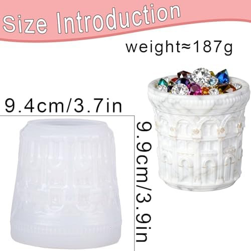 Roman Resin Molds, Colosseum Planter Silicone Mold for Epoxy Resin