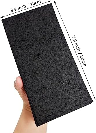 Jtnohx Self Adhesive Felt Sheets Adhesive Backed Felt Fabric Black 33Pcs