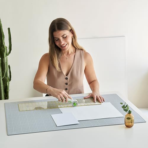 Elan Cutting Mat A1 Gray, Large Self Healing Cutting Mat 24 x 36 Inch, 5-Ply Craft Board Gray, Hobby Board for Crafts 24x36 Inch