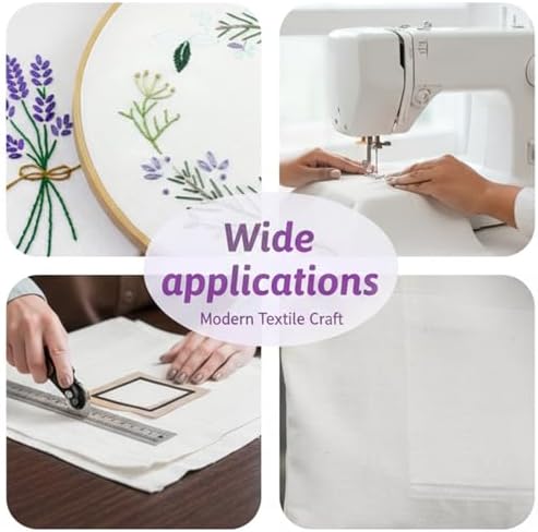 100 Pack 8-inch Cotton Fabric Squares, 8″ Precut Cotton Fabric Squares, Solids White Charm Pack, White