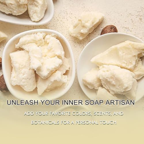 15 Ounces Glycerin Soap Base - Scented Melt and Pour Soap Base for DIY Crafting, Easy to Cut, Vegan and Natural, Moisturizing and Gentle on Skin, Perfect for Soap Making Supplies (Triple butter)