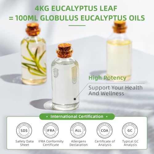 HIQILI Eucalyptus Essential Oil for Spray, Diffuser & Skin