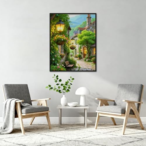 Amaieuin Landscape Painr by Numbers Kits for Adults,Paint by Number Adult,Paint by Number Canvas for Adults for Home Decor Gift 16x20in