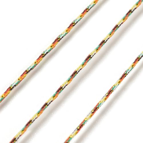 Elecrelive 43 Yards Mixed Color Nylon String 0.8mm Nylon Beading Thread