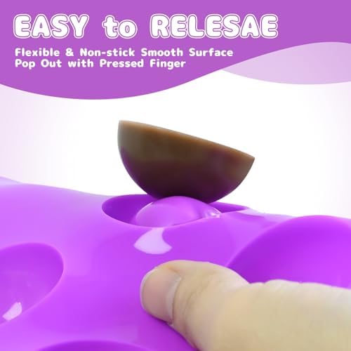 Semi Sphere Silicone Molds 15-Cavity, Half Sphere Silicone Baking Molds