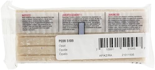 Sculpey Premo Opal Polymer Oven-Bake Clay - 8 oz Bar for Jewelry Making | Non-toxic sculpting clay with glitter flakes. Flexible and durable for advanced techniques like caning and mokume gane