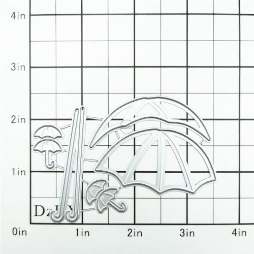 Patchwork Umbrella Metal Cutting Dies for Card Making