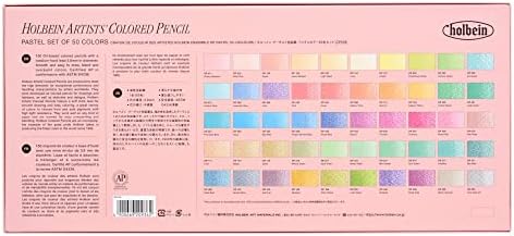Holbein Artists' Colored Pencil Pastel Tone 50 Colors Set