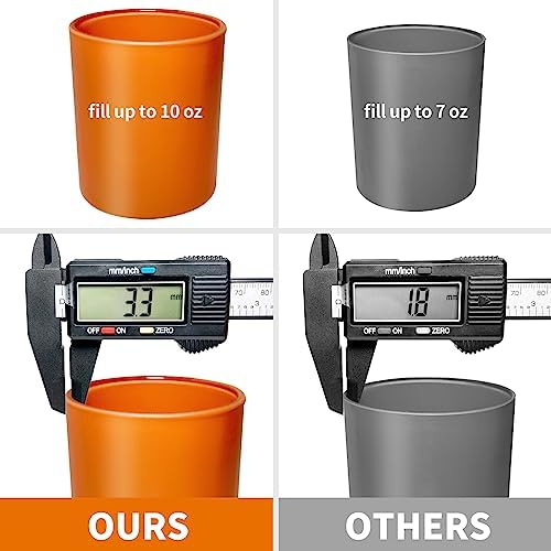SUPMIND 10oz Fall Glass Candle Jars with Lids,12pcs for Candle Making