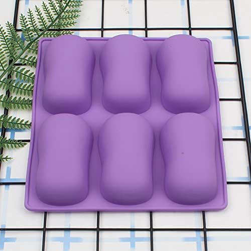 2Pcs Oval Silicone Soap Molds, Classic Oval Shaped Molds for Chocolate Jelly Candy Making