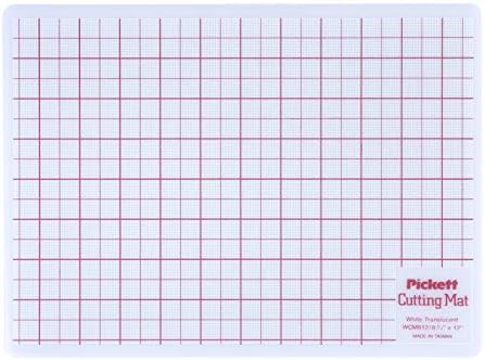 Chartpak Self-Healing Cutting Mat, 8-1/2" x 12", White Translucent, 1 Each