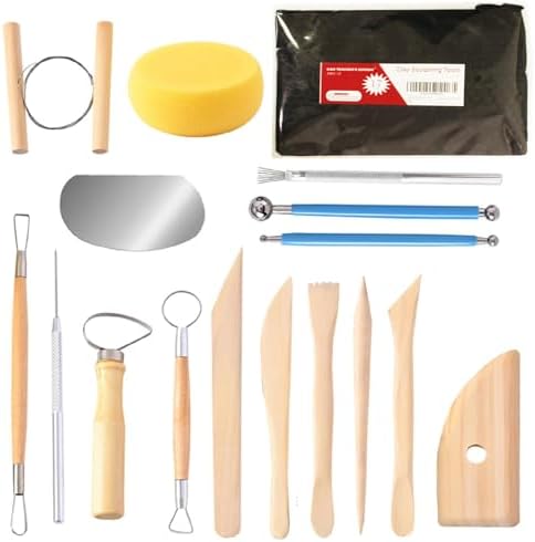 S & E TEACHER'S EDITION 17 Pcs Pottery & Clay Sculpting Tools