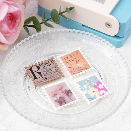 Stamp Puncher, 1.5x1.25 inch Large Rectangular Postage Stamps Punch,Stamp Shaped Paper Punch, Stamps Cutter Hole Puncher, StampOut Lever Punches, Paper Punches for Crafting, DIY Scrapbooking Crafts