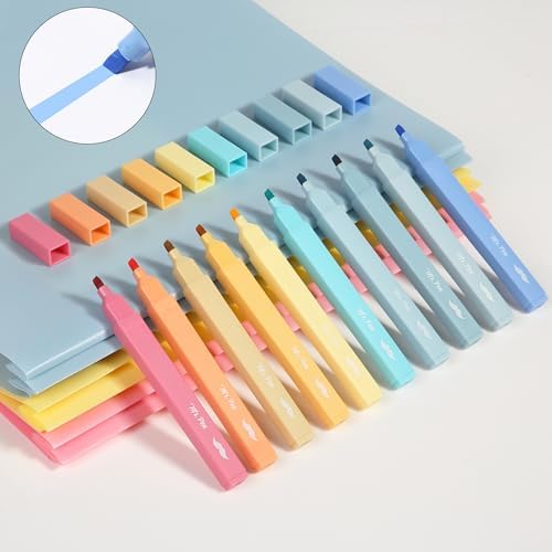 Mr. Pen- Aesthetic Highlighters No Bleed, 10 Pack, Assorted Colors | Chisel Tip, Cute Highlighters Assorted Colors for Journaling, Highlighting, Underlining, Fast Dry, Back to School Supplies