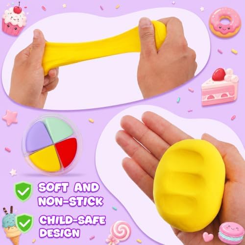 Air Dry Clay Kit -12 Desserts Modeling Clay for Kids Arts and Crafts