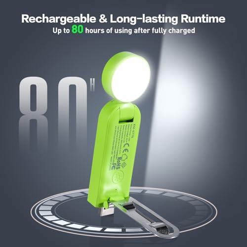 VAVOFO USB Rechargeable Book Light, Bookmark Clip on LED Reading Light