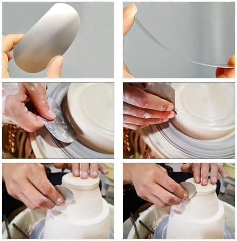 Yayatty Polymer Clay Tools, Acrylic Clay Roller, Acrylic Sheet, Rotary Cutting Mat, Round Polymer Clay Cutters with Clay Slicer Blade for Pottery and Sculpture (13 PCS)