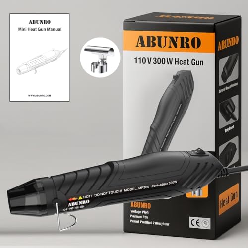 Mini Heat Gun, Dual Temp Hot Air Gun with 6.6 ft Cord and Reflector Nozzle