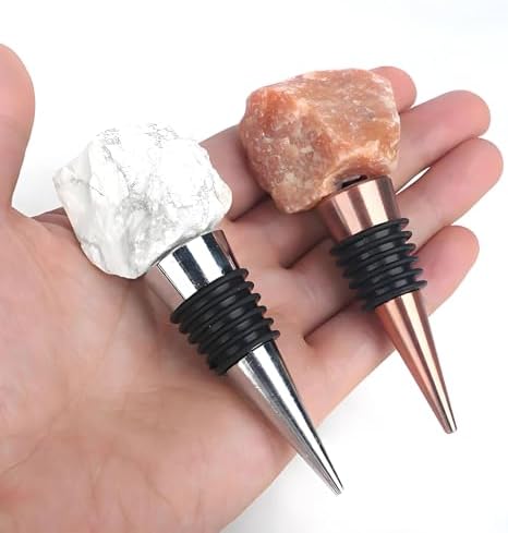20 Pcs Wine Bottle Stopper Set Kit, Resin Wine Bottle Stoppers Molds Set Accessories, Wine Stoppers for Silicone Mold Epoxy Resin (Alloy Silver)