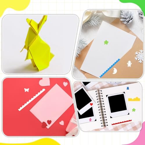 Watersay 74 Pcs Craft Scissors Decorative Edge Set Back to School Gifts
